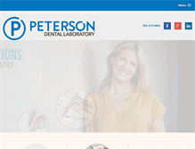 Tablet Screenshot of petersondentallab.com